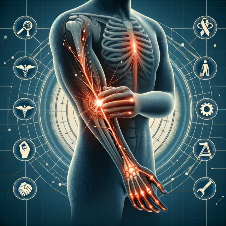 An illustration depicting the concept of radial nerve recovery and ...